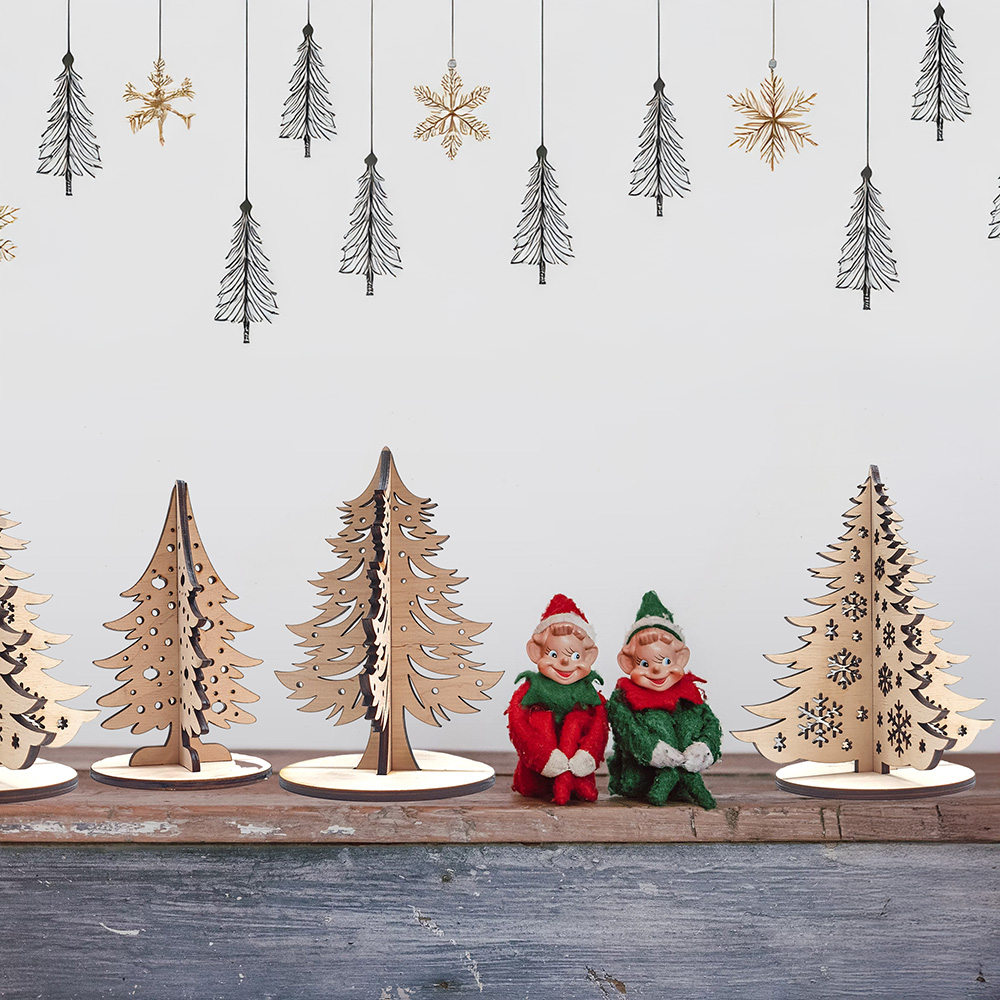 Wooden Christmas Trees